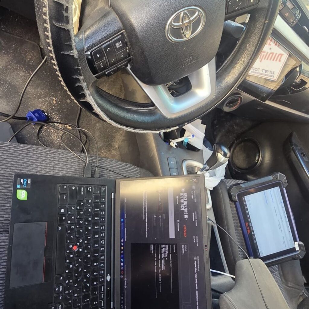 תכנות מחשב מנוע (ECU) לטויוטה היילקס 2023 - Stage 1, ביטול AdBlue, ביטול DPF וביטול EGR באמצעות ציוד דיאגנוסטיקה מתקדם ואבחון מקצועי.